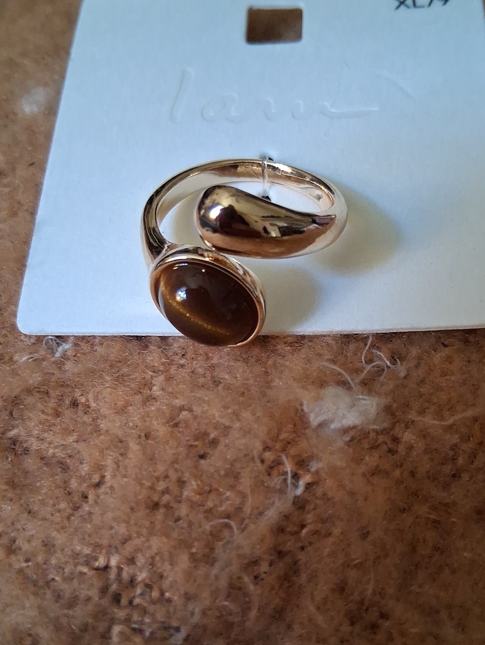 I AM TIGERS EYE RING
